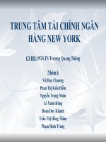 Thuyết trình: Trung tâm tài chính ngân hàng New York