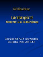 giới thiệu môn học tài chính quốc tế