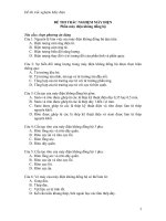 ĐỀ THI TRẮC NGHIỆM máy điện kđb