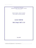 GIÁO TRÌNH   HOÁ HỌC HỮU CƠ