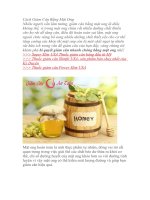 Cách giảm cân bằng mật ong