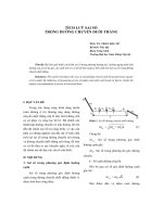 TÍCH LUỸ SAI SỐ TRONG ĐƯỜNG CHUYỀN DUỖI THẲNG