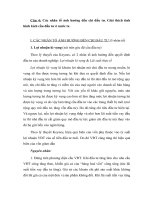 các nhân tố ảnh hưởng đến chi đầu tư, giải thích tình hình kích cầu đầu tư ở nước ta