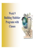 Building Multitier Programs with Classes