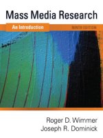 Mass media research an introduction