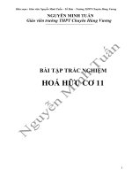 BÀI TẬP TRẮC NGHIỆM HÓA HỌC