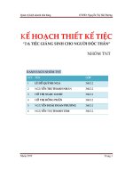 kế hoạch thiết kế tiệc dạ tiệc giáng sinh cho người độc thân