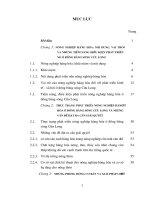 luận vănthạc sĩ : ĐẨY MẠNH PHÁT TRIỂN NÔNG NGHIỆP HÀNG HÓA Ở ĐỒNG BẰNG SÔNG CỬU LONG