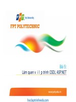 bài 5 làm quen với lập trình csdl asp.net
