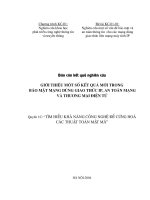 Giới thiệu một số kết quả mới trong bảo mật mạng dùng giao thức IP, an toàn mạng và thương mại điện tử   tìm hiểu khả năng công nghệ để cứng hoá các