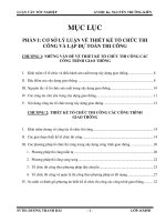 Thuyết minh luận văn thiết kế xây dựng công trình và thiết kế tổ chức thi công