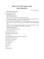 tiếp cận chẩn đoán liệt