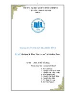 Tiểu luận: Vận dụng hệ thống “Just in time” tại tập đoàn Bayer