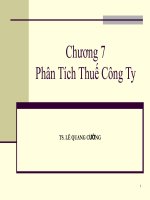 chương 7 phân tích thuế công ty