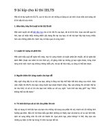 9 bí kíp cho kì thi IELTS