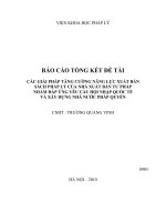 Các giải pháp tăng cường năng lực xuất bản sách pháp lý của nhà xuất bản tư pháp nhằm đáp ứng yêu cầu hội nhập quốc tế và xây dựng nhà nước pháp quyền
