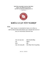 Thực trạng và giải pháp sử dụng các công cụ chứng khoán phái sinh trong quản trị rủi ro lãi suất tại các ngân hàng Thương mại
