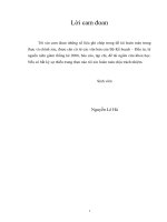 tìm hiểu mối liên hệ giữa đầu tư cho thuỷ lợi với chuyển dịch cơ cấu kinh tế nông nghiệp và tăng trưởng nông nghiệp ở việt nam