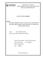 LUẬN VĂN QUẢN TRỊ KINH DOANH GIẢI PHÁP MARKETING NÂNG CAO KHẢ NĂNG CẠNH TRANH VỀ MẶT HÀNG THỊT GÀ ĐÔNG LẠNH CHO CÔNG TY CỔ PHẦN TẬP ĐOÀN INTIMEX TP.HCM