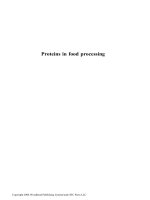 Proteins in food processing