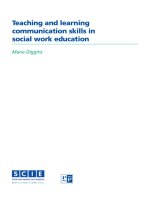 teaching and learning communication skills in social work education