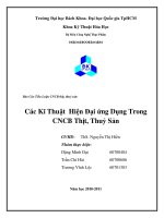 Các Kĩ Thuật Hiện Đại ứng Dụng Trong CNCB Thịt, Thuỷ Sản