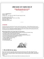 Cẩm nang xây dựng nhà ở