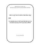 tiểu luận các giải pháp nâng cao chất lượng thẩm định dự án tại chi nhánh ngân hàng tmcp ngoại thương đắklắk
