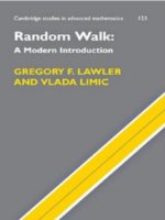 random walk - a modern introduction - g. lawler, v. limic (cambridge, 2010) ww