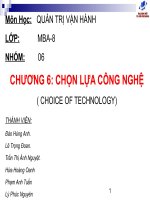 Chọn lựa công nghệ