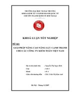 khóa luận tốt nghiệp giải pháp nâng cao năng lực cạnh tranh cho các công ty kiểm toán việt nam