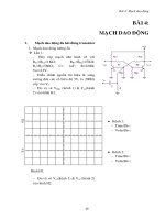 BÀI 4:  MẠCH DAO ĐỘNG - Thực hành kĩ thuật xung