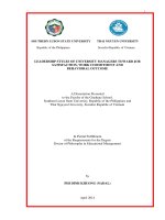 LEADERSHIP STYLES OF UNIVERSITY MANAGERS TOWARD JOB SATISFACTION, WORK COMMITMENT AND BEHAVIORAL OUTCOME
