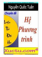HỆ PHƯƠNG TRÌNH - Nguyễn Quốc Tuấn - 2014