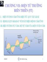 CHƯƠNG VII ĐIỆN TỪ TRƯỜNG BIẾN THIÊN