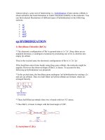 hybridization in chemistry ( lai hóa trong hóa học)
