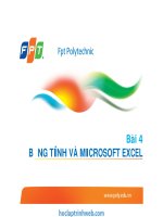 bài 4 bảng tính và microsoft excel