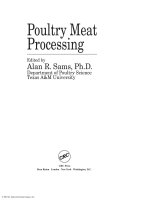 Poultry meat processing