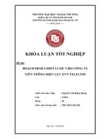 Hoạch định chiến lược cho công ty viễn thông điện lực EVN Telecom