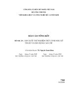 Đề tài : Sản xuất thử nghiệm thuỷ tinh màu kỹ thuật và dân dụng cao cấp