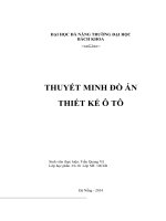 Quy định đồ án thiết kế ôtô