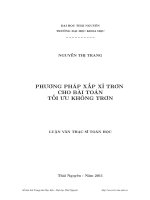 Phương pháp xấp xỉ trơn cho bài toán tối ưu không trơn