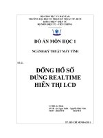 đồng hồ số dùng realtime hiển thị lcd