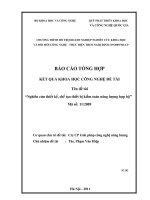 Nghiên cứu thiết kế chế tạo thiết bị kiểm toán năng lượng hợp bộ