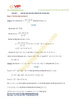 Các dạng toán câu hỏi phụ hàm số trọng tâm thường gặp trong đề thi đại học