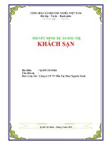 thuyết minh dự án đầu tư khách sạn công ty đầu tư thảo nguyên xanh