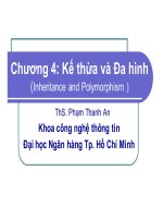 Bài giảng Kỹ thuật lập trình: Chương 4 - ThS. Phạm Thanh An