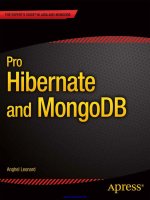pro hibernate and mongodb