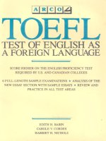 TÀI LIỆU ÔN THI TOEFL