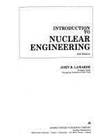 Introduction to nuclear engineering, second edition (addison wesley series in nuclear rcience and engineering)